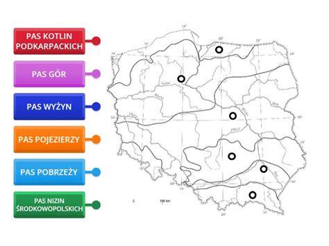 Mapa Polski z zaznaczonymi jednostkami OSP