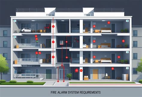 Thematic photo of a modern building with a fire alarm system in place