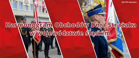 schemat harmonogramu obchodów Dnia Strażaka w Opolskiem