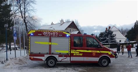 Zdjęcie nowoczesnych wozów strażackich OSP Stronie Śląskie