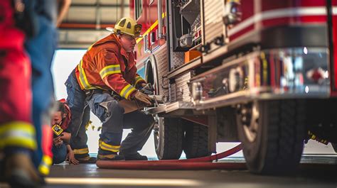 Thematic photo of firefighters from OSP preparing equipment