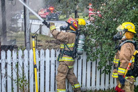 Thematic photo of OSP firefighters in action, e.g., extinguishing a fire or providing assistance during a flood.