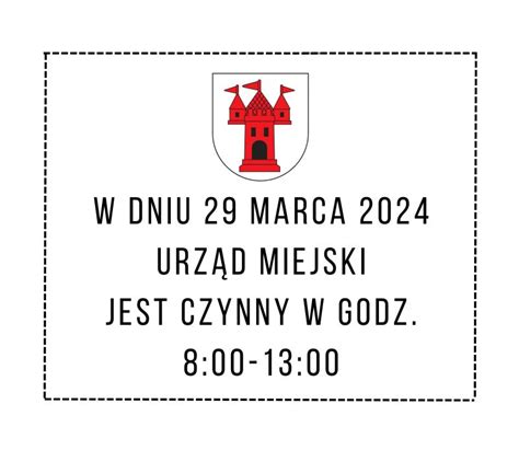 Grafika informująca o godzinach pracy urzędu