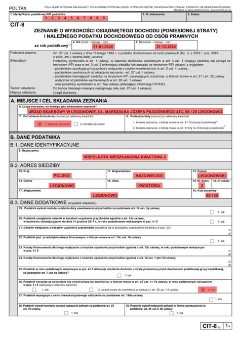Porównanie terminów składania CIT-8 i sprawozdań finansowych