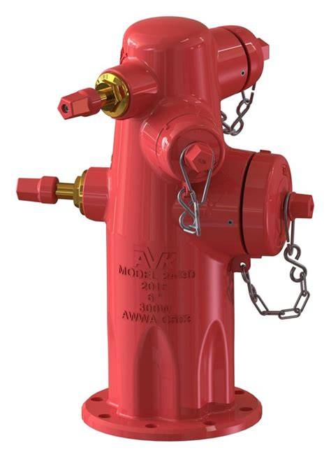 Thematic photo of an AVK fire hydrant in an urban or industrial setting