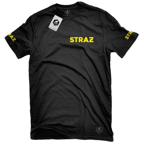 infografika prezentująca różne typy koszulek strażackich (T-shirt, polo, krótki/długi rękaw)
