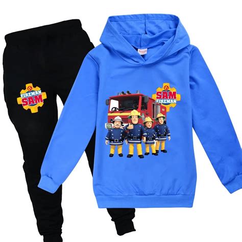 Thematic photo of a child wearing a Fireman Sam zipped sweatshirt