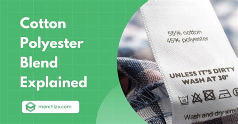 Infographic showing material composition (80% cotton, 20% polyester)