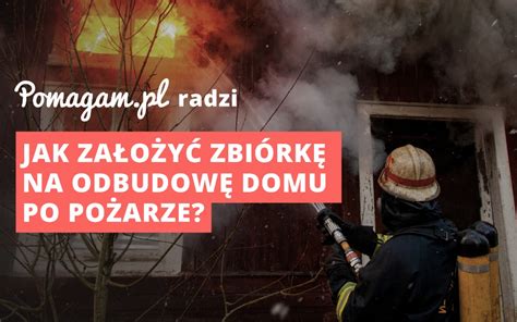 Plakat zbiórki charytatywnej na rzecz odbudowy domu po pożarze