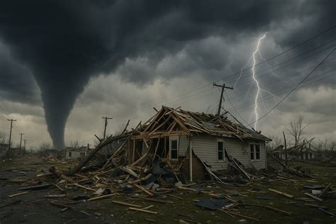 Schemat działania tornada w grze symulacyjnej z elementami zniszczenia