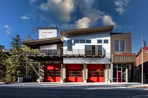 Architectural rendering or plans for the OSP Drużbice fire station renovation