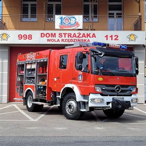 Zdjęcie nowo wyremontowanej i wyposażonej kuchni w remizie OSP Wola Rzędzińska