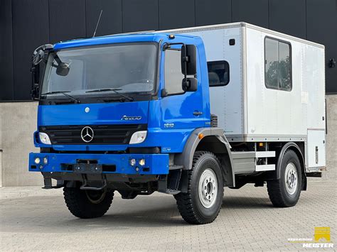 Schemat techniczny podwozia Mercedes-Benz Atego 4x4 przystosowanego do zabudowy pożarniczej