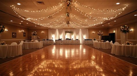 Thematic photo of a decorated remiza hall ready for an event