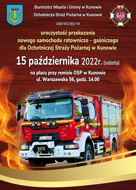 Fotografia nowego samochodu gaśniczego OSP Chorzele