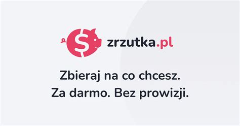 Logo serwisu zrzutka.pl na tle banknotów