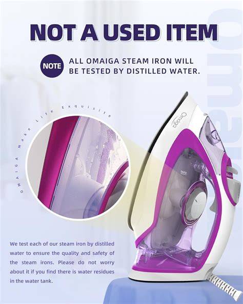 Infographic explaining the AntiShine function of a steam iron