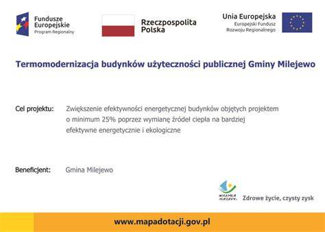 Mapa budynków użyteczności publicznej z zaznaczonymi punktami ROP