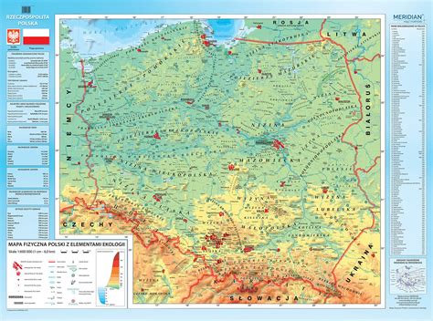 Mapa Łączek Kucharskich z topografią terenu i rzeką Wielopolką