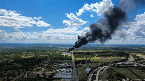 Thematic photo of tire factory fire with smoke