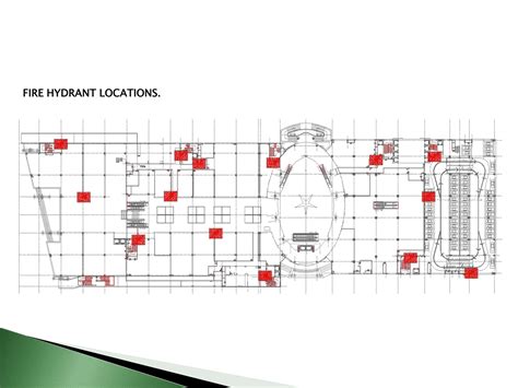 Scheme of hydrant placement in a multi-story building