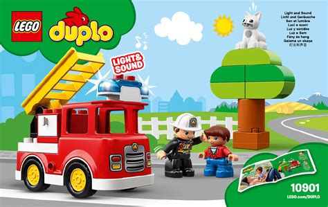 Zdjęcie przedstawiające pudełko zestawu LEGO DUPLO 10901 Wóz strażacki