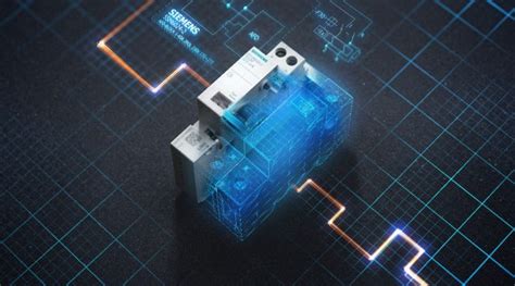 infografika prezentująca kompaktową budowę wyłącznika Siemens AFDD 5SV6 i jego oszczędność miejsca w rozdzielnicy