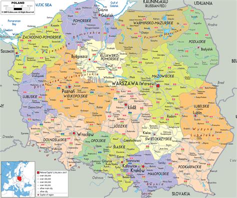 Mapa Polski z zaznaczonymi różnymi miastami, symbolizująca szeroki zasięg ogłoszeń na OLX.