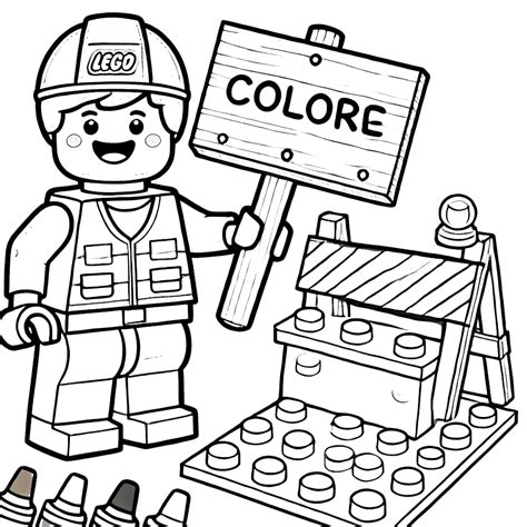 Infografika z pomysłami na wykorzystanie kolorowanek LEGO City