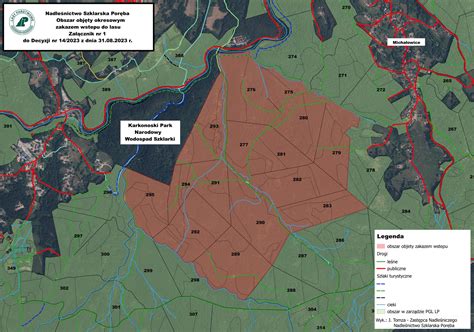 Mapa obszaru lasu objętego pożarem w Powiecie Pleszewskim