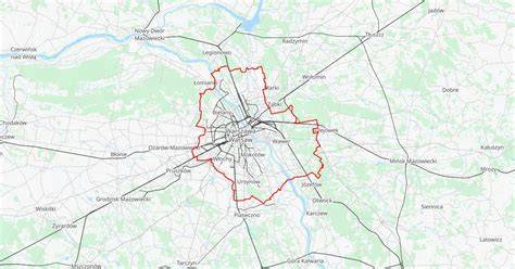 Mapa okolic Klaudyna z zaznaczoną ulicą Ciećwierza oraz miejscem pożaru