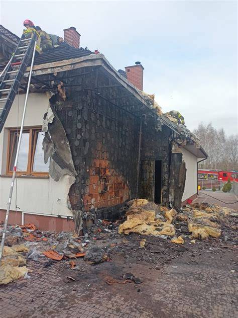 Schemat uszkodzeń domu po pożarze