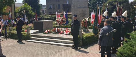 Zdjęcie pomnika upamiętniającego ofiary pożaru rafinerii w Czechowicach-Dziedzicach