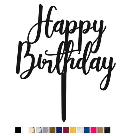 Topper na tort z wozem strażackim i napisem Happy Birthday