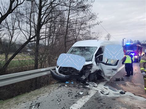 zdjęcie z wypadku drogowego na DK 19