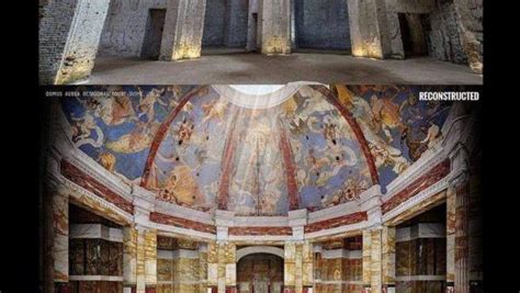 Wizualizacja Złotego Domu (Domus Aurea) w Rzymie
