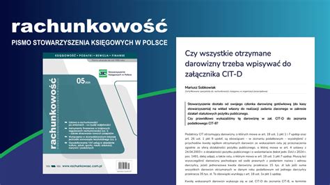 Struktura załącznika CIT-D