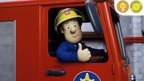 Kolaż zdjęć przedstawiający 10 różnych zabawek z serii Strażak Sam.