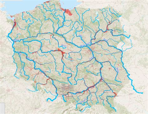 Mapa obszarów zagrożonych powodzią