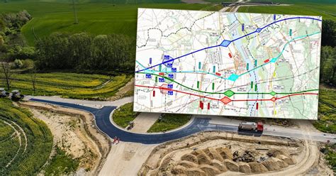 mapa objazdów w rejonie zdarzenia na S8
