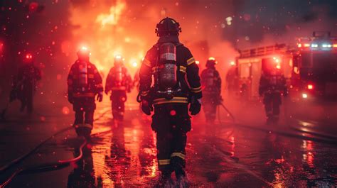 Thematic photo: firefighters in action