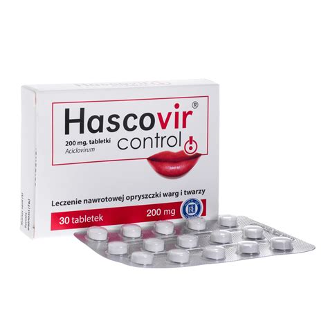 Opakowanie leku Hascovir w postaci tabletek lub syropu dla dzieci