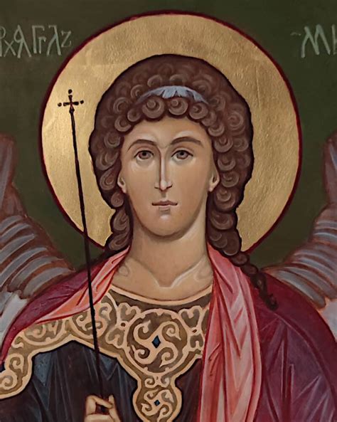 Zdjęcie ikony Archanioła Michała w kaplicy w Suchawie