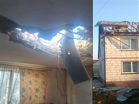 uszkodzony dom po pożarze, widoczne zniszczenia dachu i okien