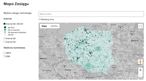 Mapa zasięgu stacji przekaźnikowej telefonu w kontekście lokalizacji zdarzenia