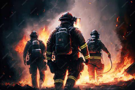 Thematic photo of OSP firefighters in action
