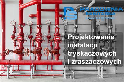 Schemat systemu rurociągów przeciwpożarowych z hydrantami w wyrobisku górniczym
