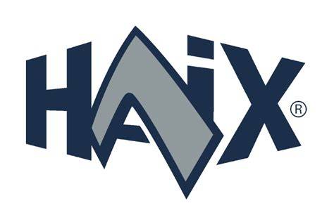 The Haix factory logo or a historical photo of Haix boots
