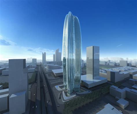 Wizualizacja Lilium Tower projektu Zahy Hadid dla Warszawy