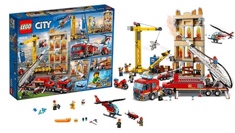 Zestaw LEGO City 60112 Wóz strażacki z płonącym domem